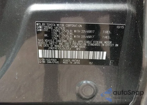 2016 Toyota Rav4 Le z USA, uszkodzony, nr VIN JTMZFREV2GJ063054